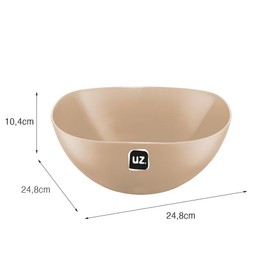 Saladeira Gold 2 Litros Cappuccino