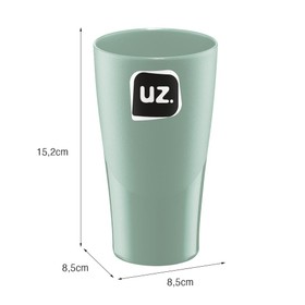 Copo Slim 500ml Verde Menta Uz Utilidades