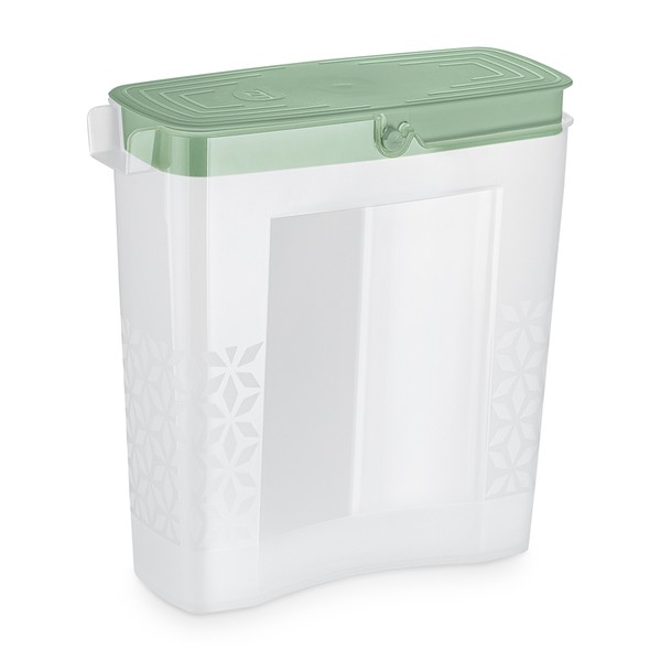 Porta Sabão em Pó Slim 1,65 Litros Verde Menta