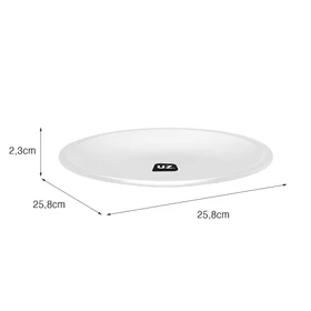 Prato Premium para Lanche G Sólido Branco