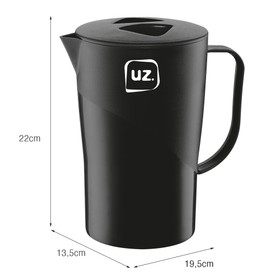 Jarra Slim 2 Litros Preto