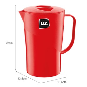 Jarra Slim 2 Litros Vermelho