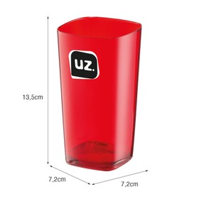 Copo 450ml Gold Translúcido 450ml Vermelho