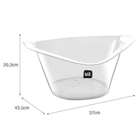 Balde de Gelo Gold Translúcido 8 Litros Transparente