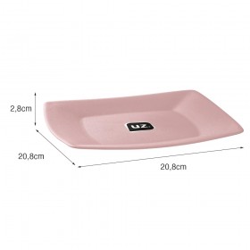Prato para Lanche M  Rosa