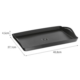 Bandeja Plus 40,8cm X 27,1cm Preto Uz Utilidades