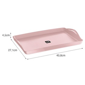 Bandeja Plus 40,8cm X 27,1cm Rosa Uz Utilidades