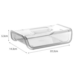 Porta Frios 22,2cm X 14,3cm Transparente Uz Utilidades