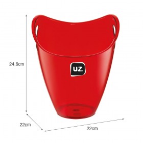 Balde de Gelo Plus 3,3 Litros Vermelho