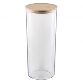 Organizador Hermético Translúcido 2.5 Litros Capuccino