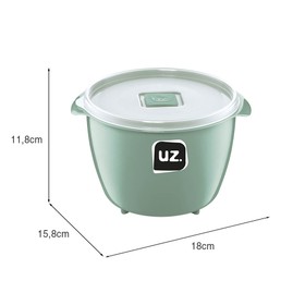 Pote Multiuso Premium 1,5 Litros Verde Menta Uz Utilidades