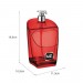 Dispenser Porta Detergente Gold Translúcido 500ml Vermelho