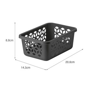 Cesto Organizador P 1,5 Litros Preto Uz Utilidades