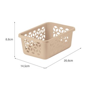Cesto Organizador P 1,5 Litros Capuccino Uz Utilidades