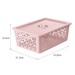 Cesto Organizador 15 Litros Rosa Uz Utilidades