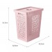 Cesto Organizador com Tampa 55 Litros Rosa
