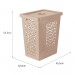 Cesto Organizador com Tampa 55 Litros Cappuccino