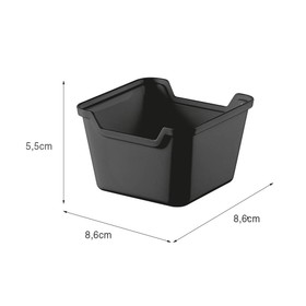 Organizador de Gaveta 8,6cmx8,6cm Preto Uz Utilidades