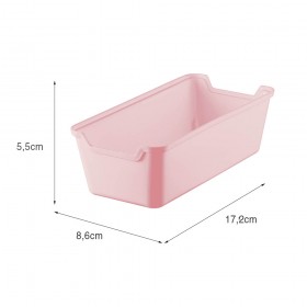 Organizador de Gaveta 8,5x17 Rosa