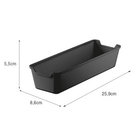 Organizador de Gaveta 8,6x25,9cm Preto Uz Utilidades