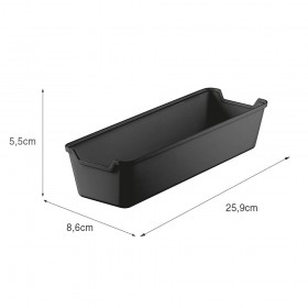 Organizador de Gaveta 8,5x25,5 Preto