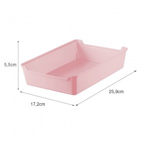 Organizador de Gaveta 17x25,5 Rosa