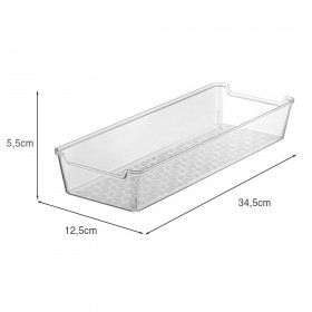 Organizador de Gaveta Liso 12,5x34 Transparente