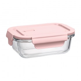 Pote Vidro Borossilicato 410ml Rosa