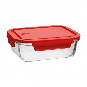 Pote Vidro Borossilicato 1,04l Vermelho