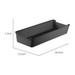 Organizador de Gaveta Liso 12,5x34 Preto Uz Utilidades