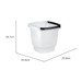 Balde Slim com Alça 12 Litros Transparente