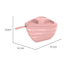 Farinheiro Slim 14,1cm X 14,2cm Rosa Uz Utilidades