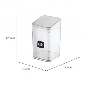 Porta Algodão Slim Translúcido Transparente