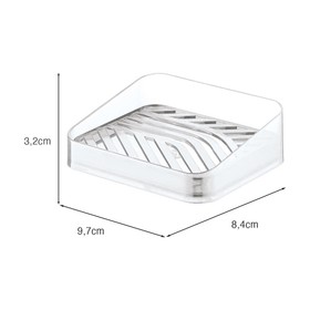 Saboneteira Slim Translúcido Transparente