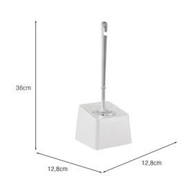 Suporte com Escova Sanitária Slim Branco