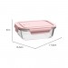 Pote Vidro Borossilicato 680ml Rosa