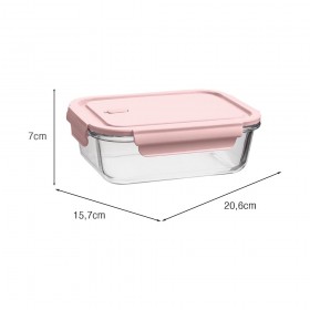 Pote Vidro Borossilicato 1,04l Rosa
