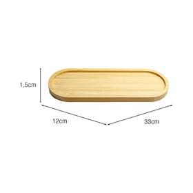 Travessa de Bambu Multiuso 33x12cm