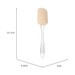 Espátula Slicone Cabo Transparente 24cm Capuccino
