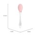 Colher Silicone Cabo Transparente 24cm Rosa