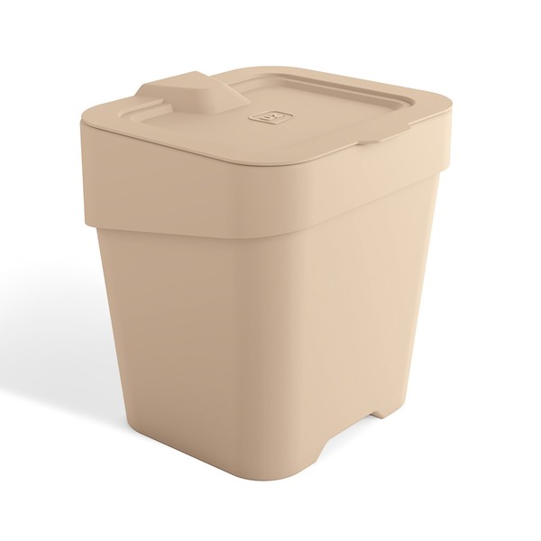 Lixeira de Pia Slim 2,5 Litros Capuccino Uz Utilidades