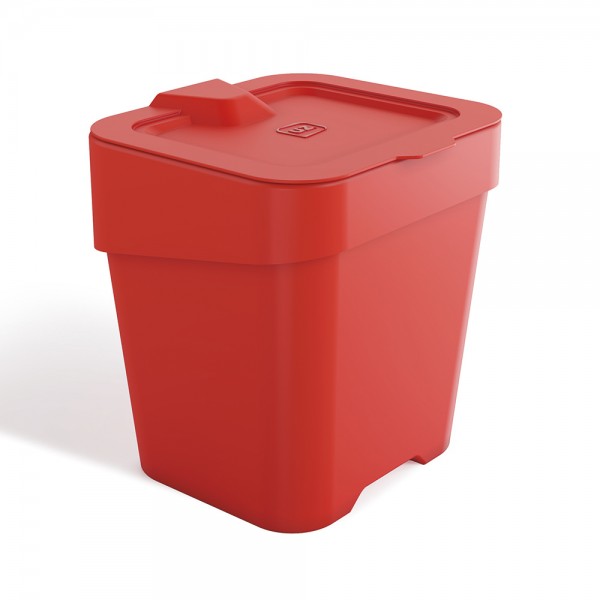 Lixeira de Pia Slim 2,5 Litros Vermelho