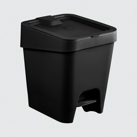 Lixeira Slim com Pedal 8 Litros Preto