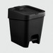 Lixeira Slim com Pedal 8 Litros Preto