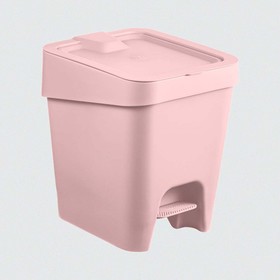 Lixeira Slim com Pedal 8 Litros Rosa Quartz