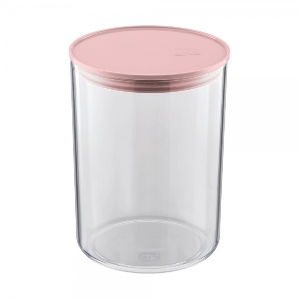 Organizador Hermético Translúcido 1,4 Litros Rosa Quartz