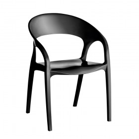 4 Cadeiras Glass Plus Preto