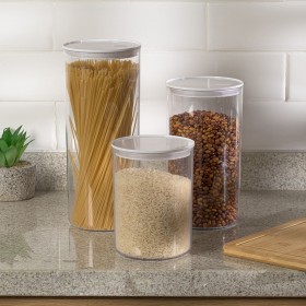 Organizador Hermético Translúcido 1,4 Litros Transparente