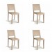 4 Cadeiras Hydra Plus Cappuccino