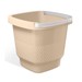 Balde Slim com Alça 8,5 Litros Capuccino Uz Utilidades